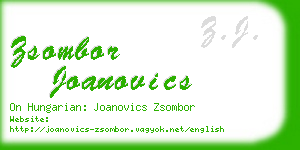 zsombor joanovics business card